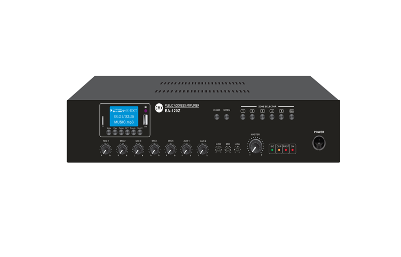 5 Zone Mixer Amplifier with USB/SD/FM/Blue Tooth  EA-60Z/EA-120Z/EA-240Z/EA-350Z/EA-500Z/EA-650Z