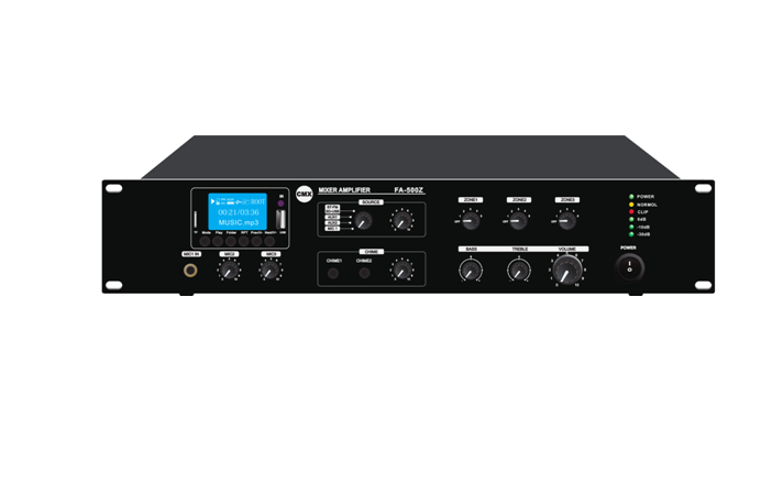 3 Zone Mixer Amplifier with ATT/Mp3/USB/FM/Bluetooth, FA-120Z, FA-240Z, FA-350Z, FA-500Z